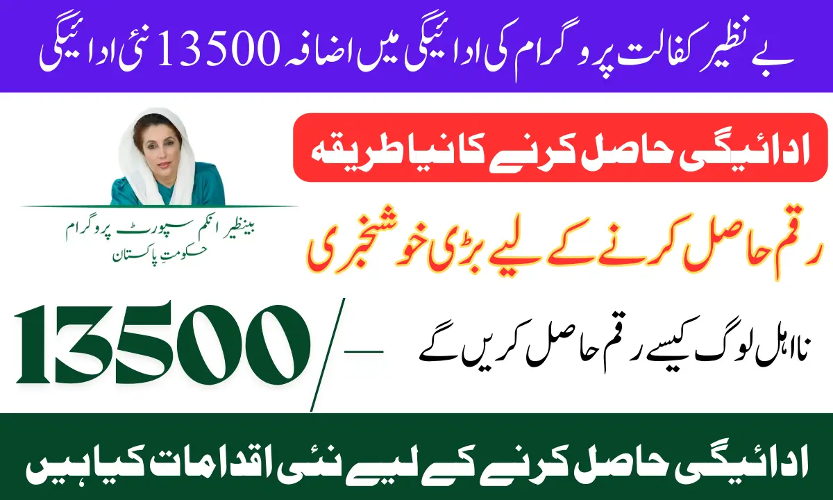 Benazir Kafalat Stipend Increase January 2025 Check Status For 13500 Through 8171 Portal